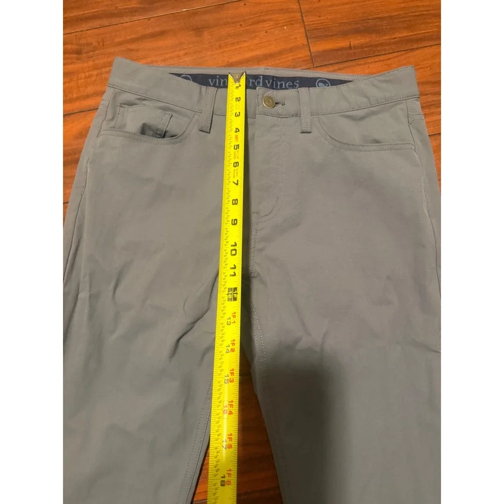 Vineyard Vines Mens On The Go Pant Grey Slim Fit Performance Chino 30x32